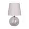 13" Glass Sphere Table Lamp with White Fabric Shade by Ashland®